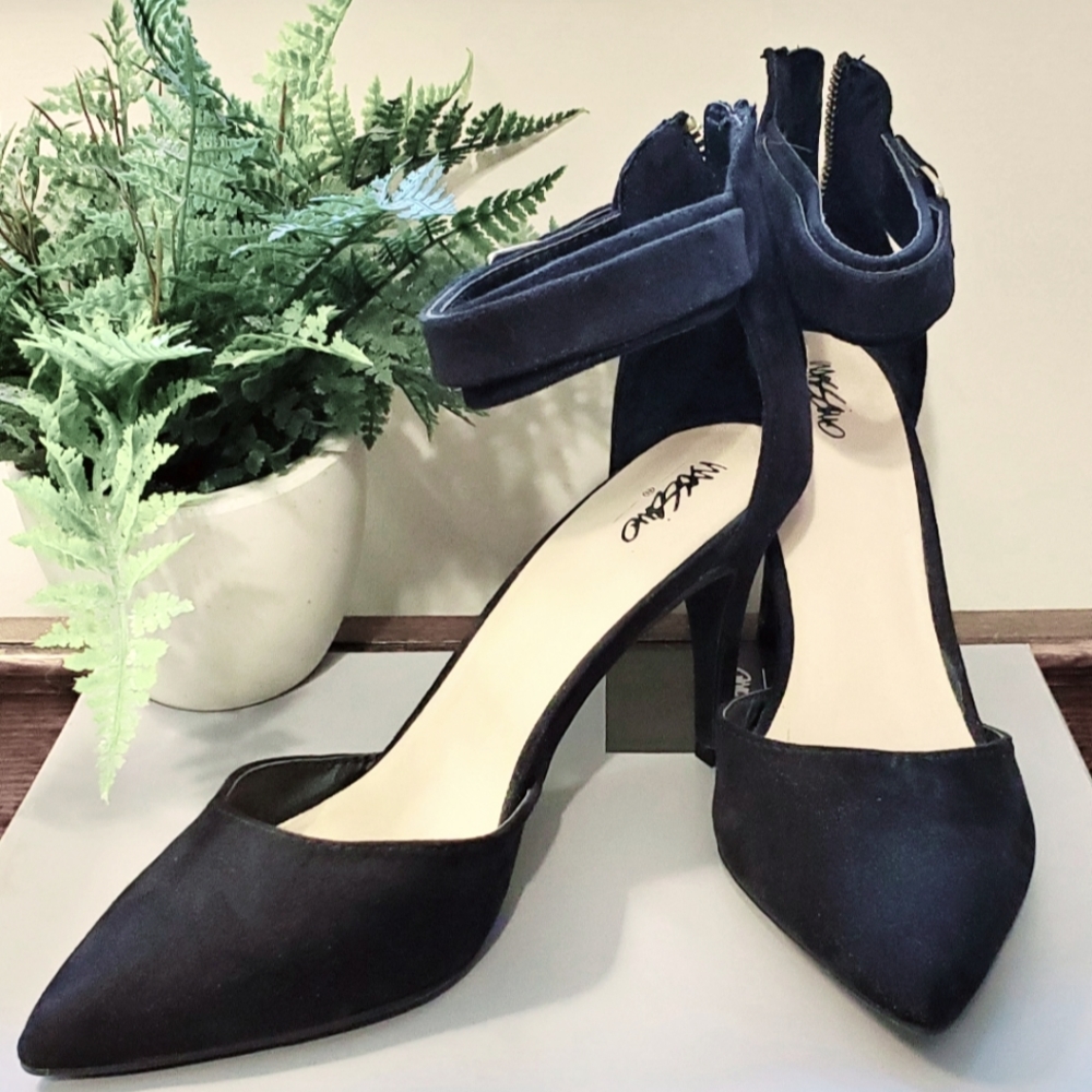 Massimo Ladies High Heeled Black Shoes